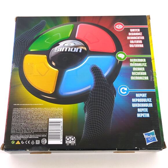 Simon Electronic Memory Game 2020 With Box & Instructions Hasbro Gaming Ages 8+ - Picture 2 of 3